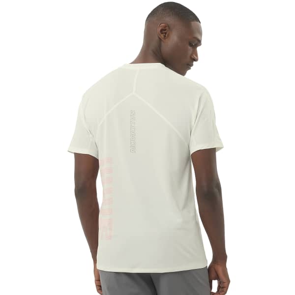 T-shirt trail SALOMON SENSE AERO SS TEE GFX M ICICLE/NEON FLAME