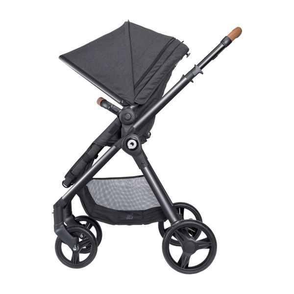Qute Q-Move Kinderwagen 2-in-1 - Zwart Frame - Jeans Zwart