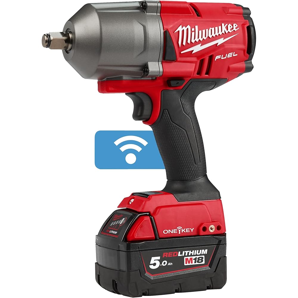 Boulonneuse à Chocs Milwaukee fuel One Key M18 Onefhiwf12-502x - 2 batteries 18V 5.0Ah - 1 Chargeur M12-18FC 4933459727 : Bricolage
