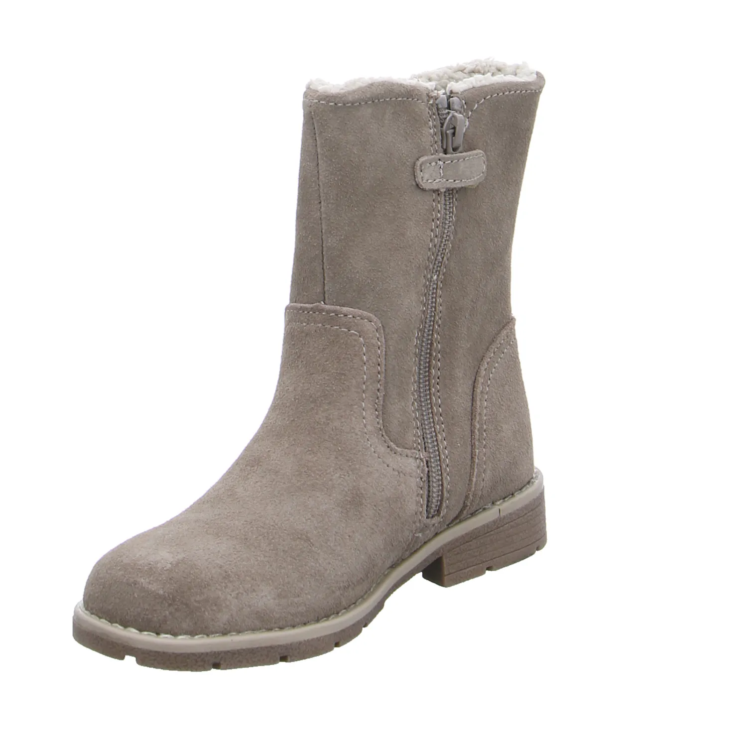 LURCHI Kleinkinder-Winterstiefel Taupe Leder  Stiefel