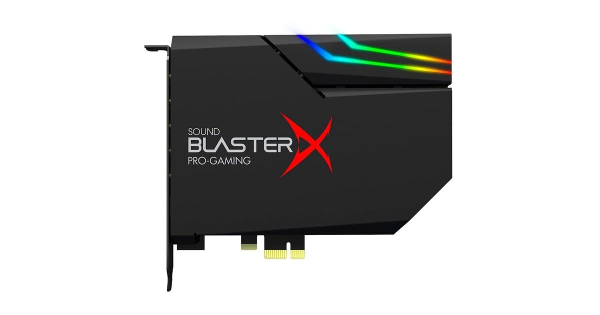 CreativeSound BlasterX AE-5 Plus geluidskaart  (Zwart, RGB leds)