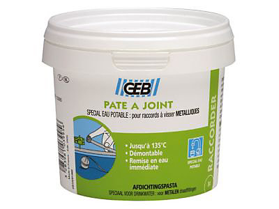 Pâte à joints pour raccords à visser métallique Geb