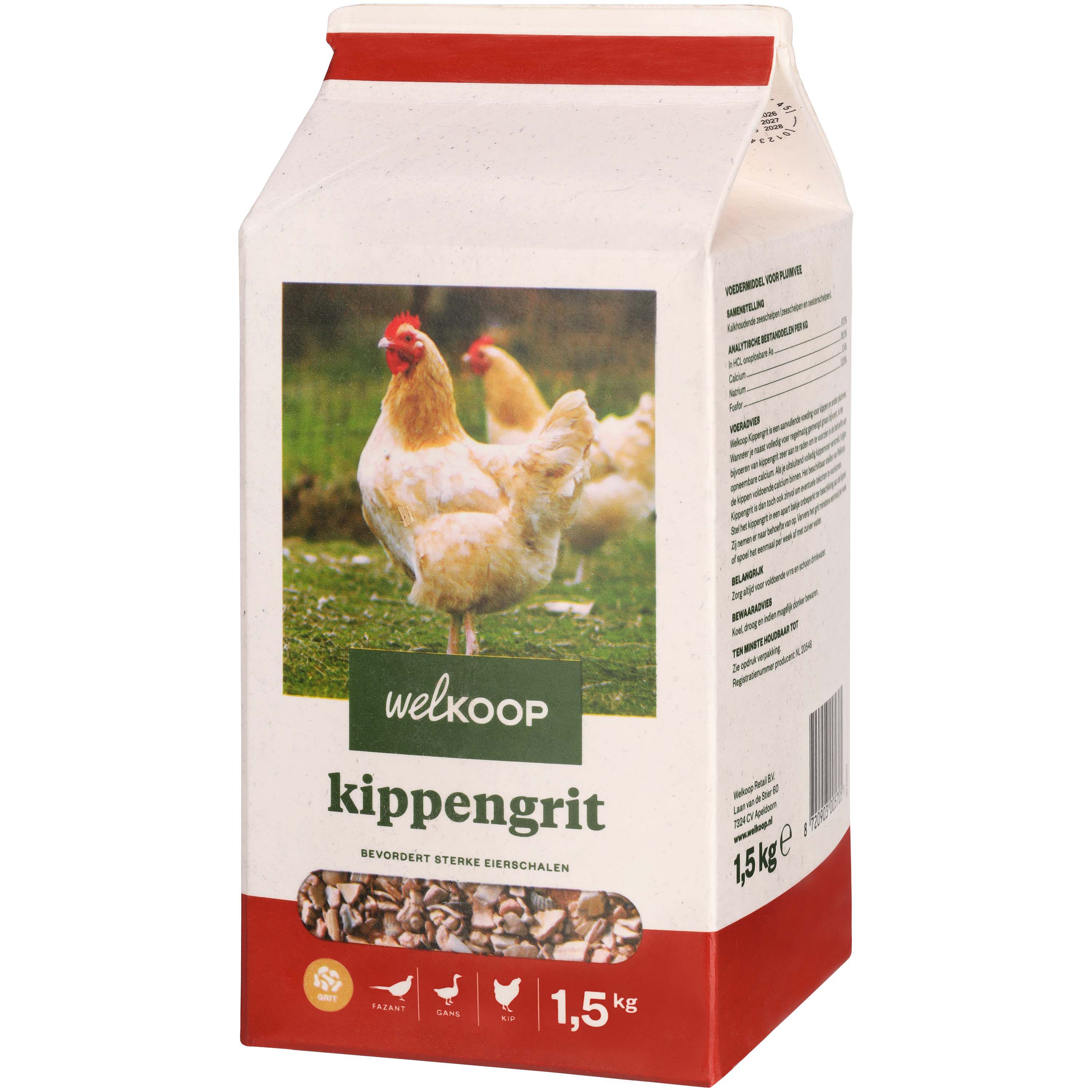 Welkoop Kippengrit - Kippen Supplement - 1.5 Kilogram