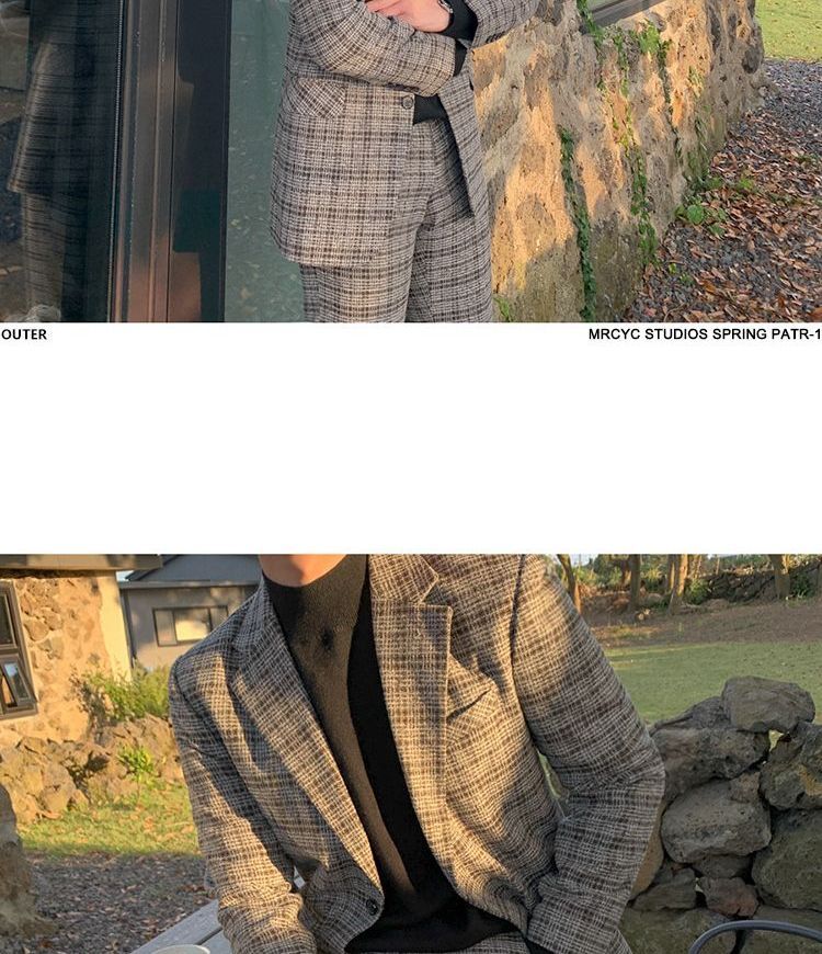 MRCYC - Geruite blazer / pantalon