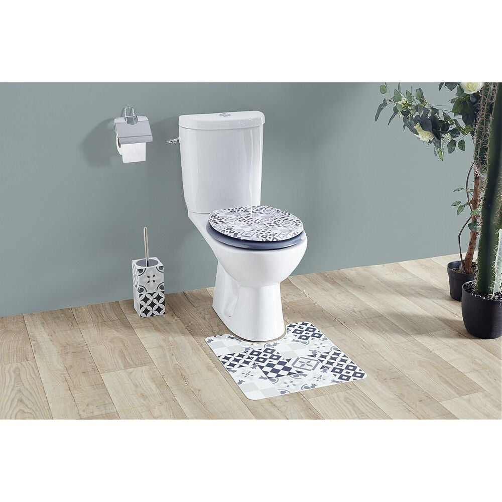 Abattant WC motif carreaux de ciment