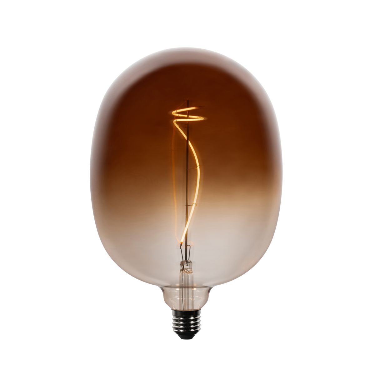 Set van 5 E27 dimbare LED lampen G170 bruin 4,9W 130 lm 1800K