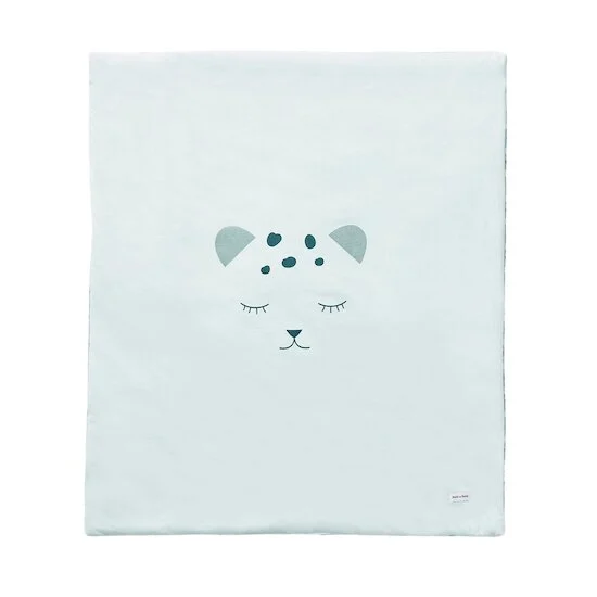 Au cœur de la jungle Couverture bi-matière   Green Morning        70 x 80 cm   de               Petit à petit