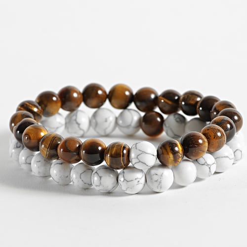 Bracelet Ran 16 Blanc Marron