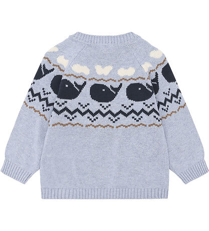 Hust and Claire Bluse - Strick - Pilou - Sky Melange
