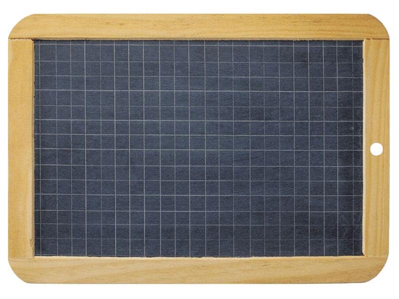 maped Maltafel 16 x 24 cm kariert Maltafel aus Holz/Naturschiefer