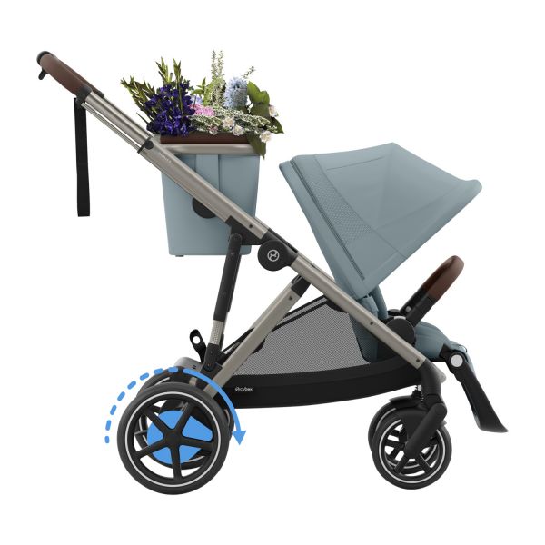 Cybex E-Gazelle S Kinderwagen 2-in-1 - Taupe - Almond Beige / Beige