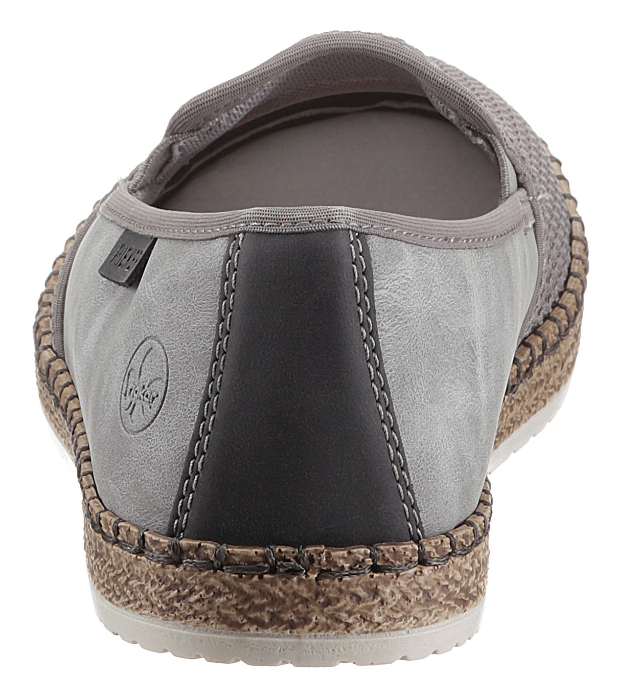 Rieker Espadrille  Sommerschuh, Slipper, Freizeitschuh im Materialmix