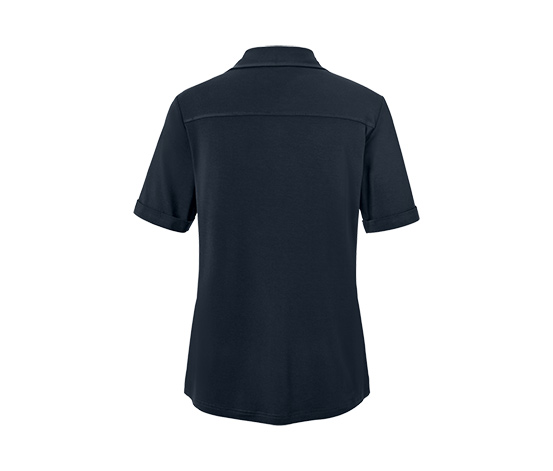 Blusenshirt mit Knopfleiste, dunkelblau