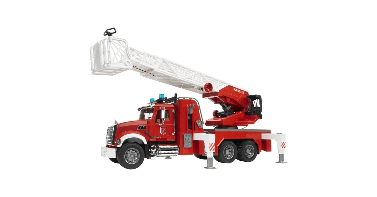 bruderMACK Granite Brandweerladderwagen Modelvoertuig  (02821)