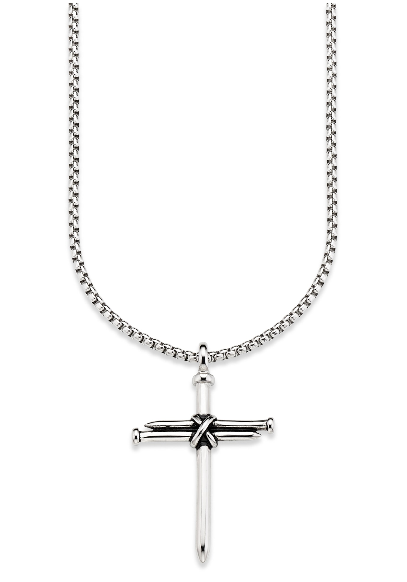 Bruno Banani Kette mit Anhänger »Schmuck Geschenk Halskette Kreuz, Venezianerkette«