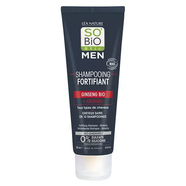 Shampoo Fortificante Orgânico So'Bio Étic Men 250ml