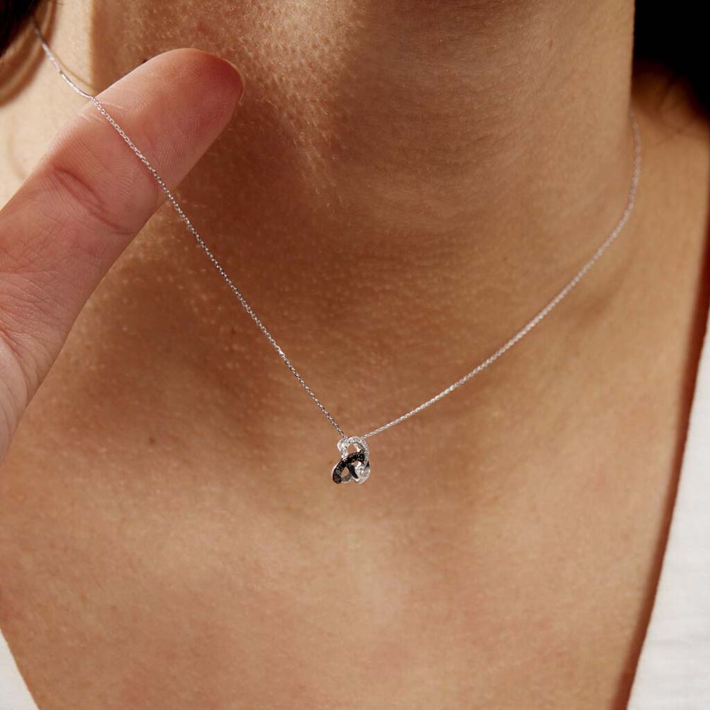 Collier Constellation Or Blanc Diamant
