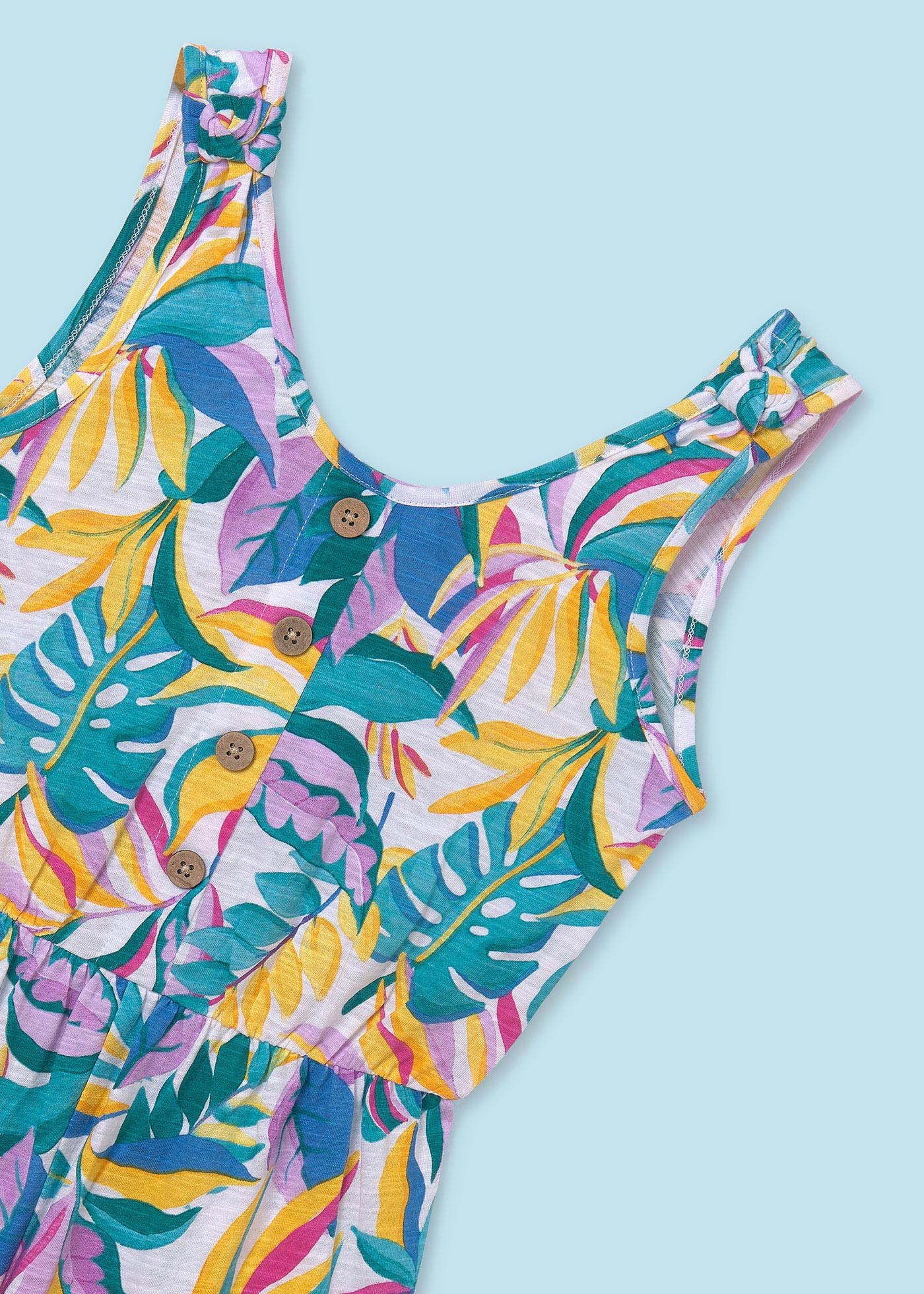 Macacão estampado Better Cotton para meninas