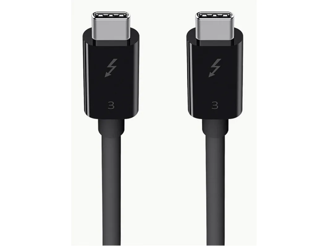 Belkin Thunderbolt 3 - Thunderbolt kabel - 24 pin USB-C (han) til 24 pin USB-C (han) - USB 3.1 Gen 2 / Thunderbolt 3 / DisplayPort 1.2 - 80 cm - sort - for P/N: F4U109tt