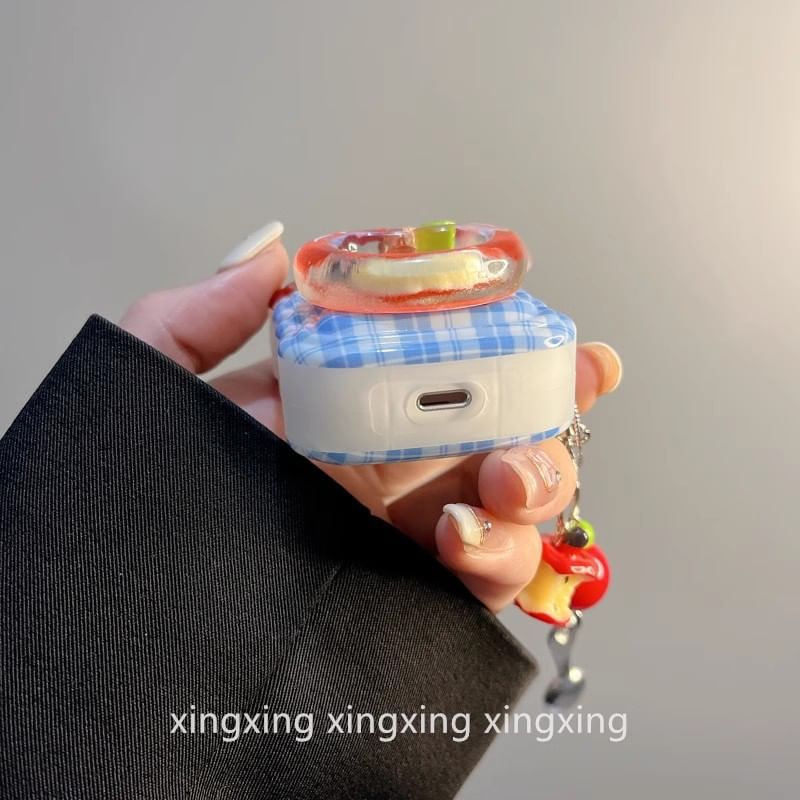 XIXI STUDIO - Apple Plaid AirPods / Pro oordopjeshoesje / bedel / set