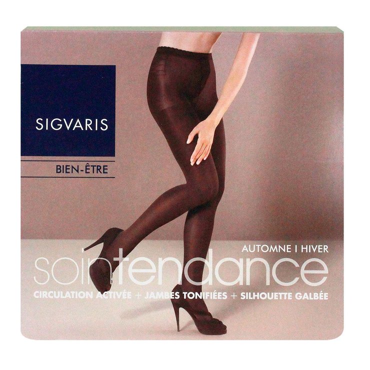 Collants chauds noir long taille 2
