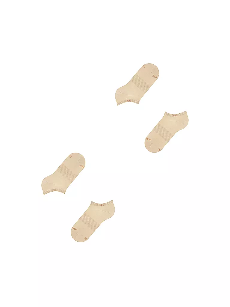BURLINGTON Damen Sneaker-Socken 2er Pkg. EVERYDAY 36-41 sandstone beige