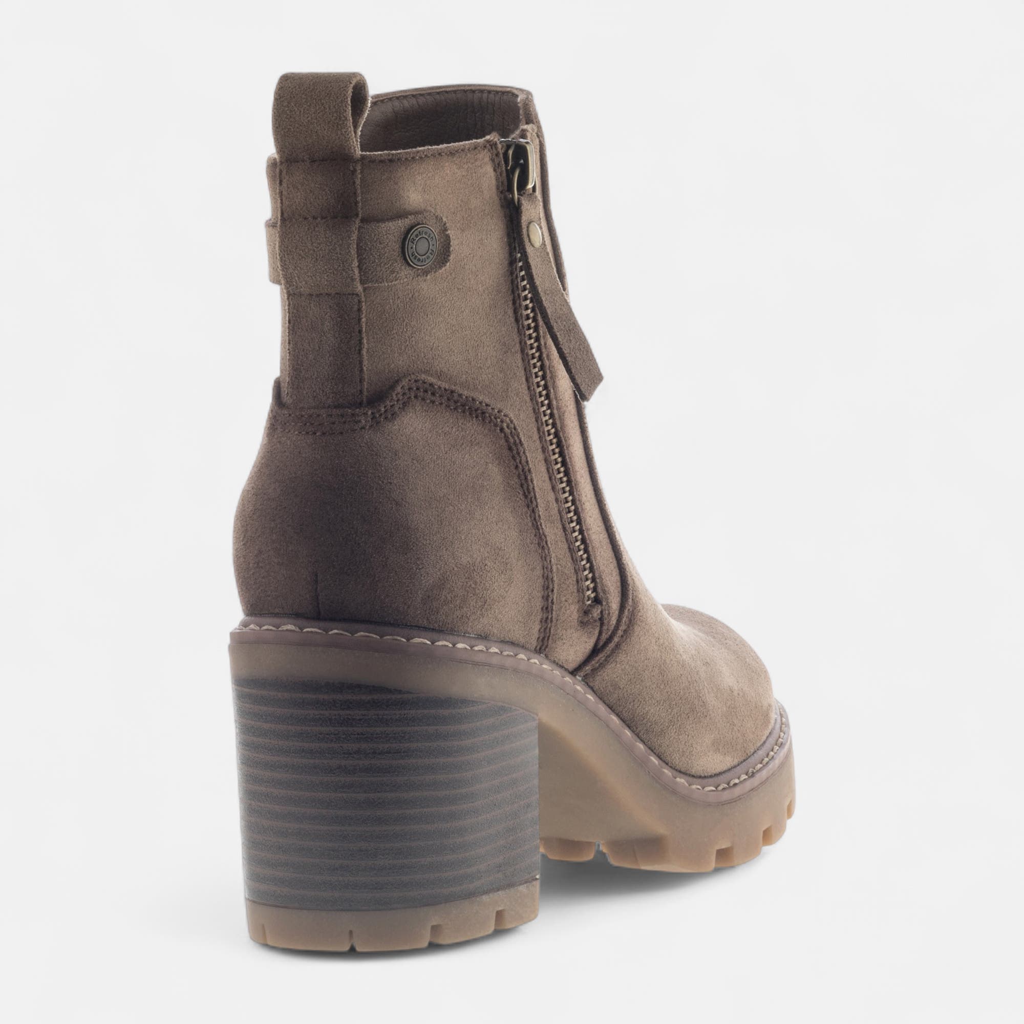 Boots à talon Femme beige