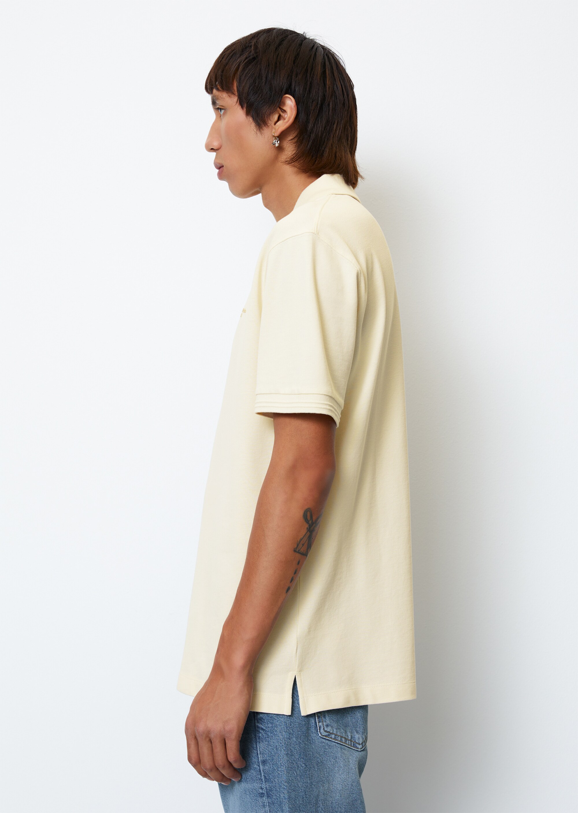 Kurzarm-Poloshirt Piqué regular aus Organic Cotton