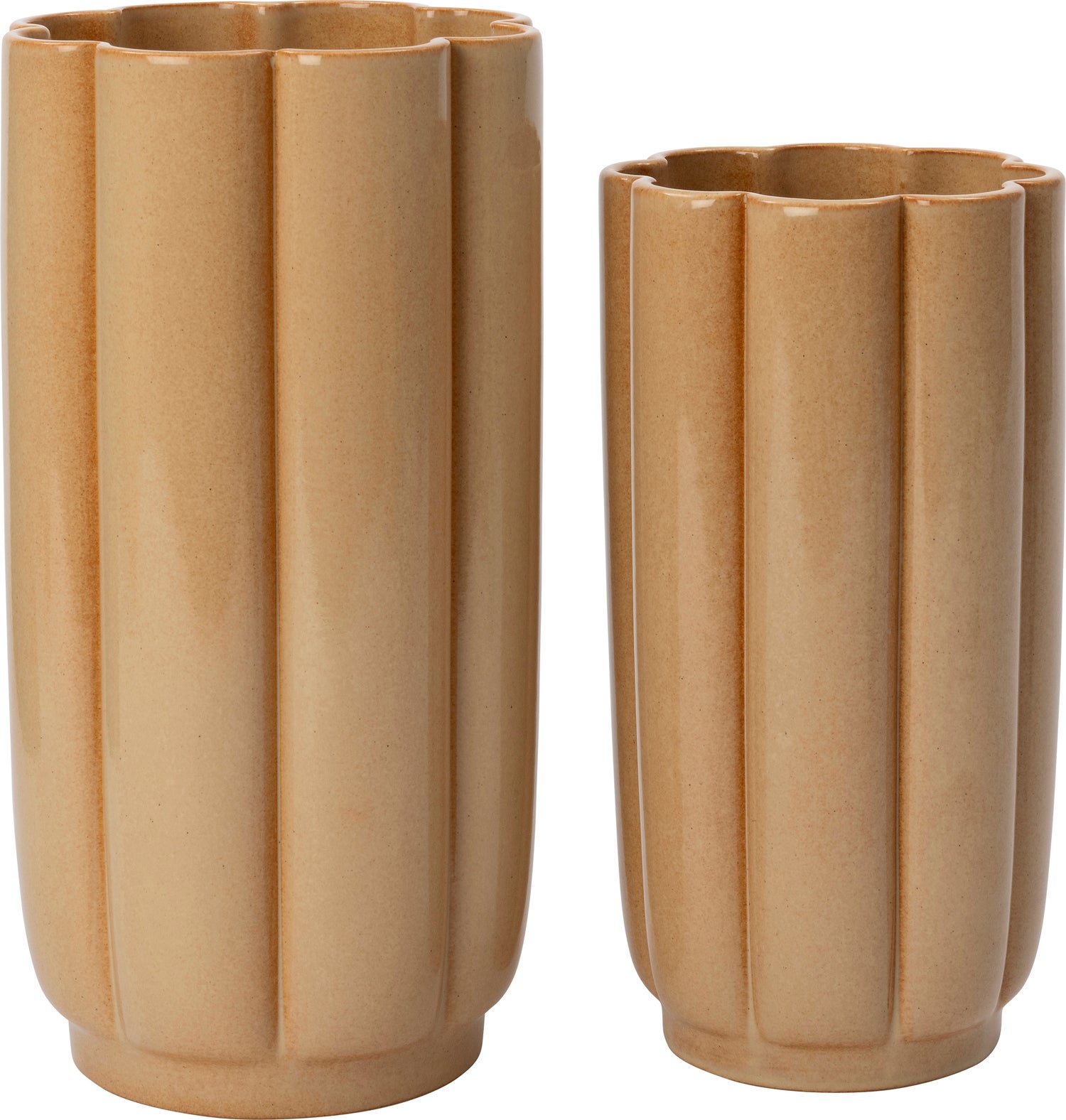 Intratuin bloempot Sterre geel D 16 H 35 cm