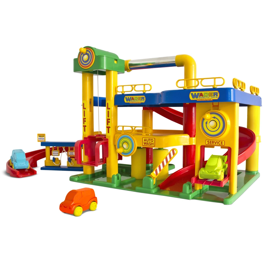 WADER QUALITY TOYS Garage Nr. 1 mit Autos