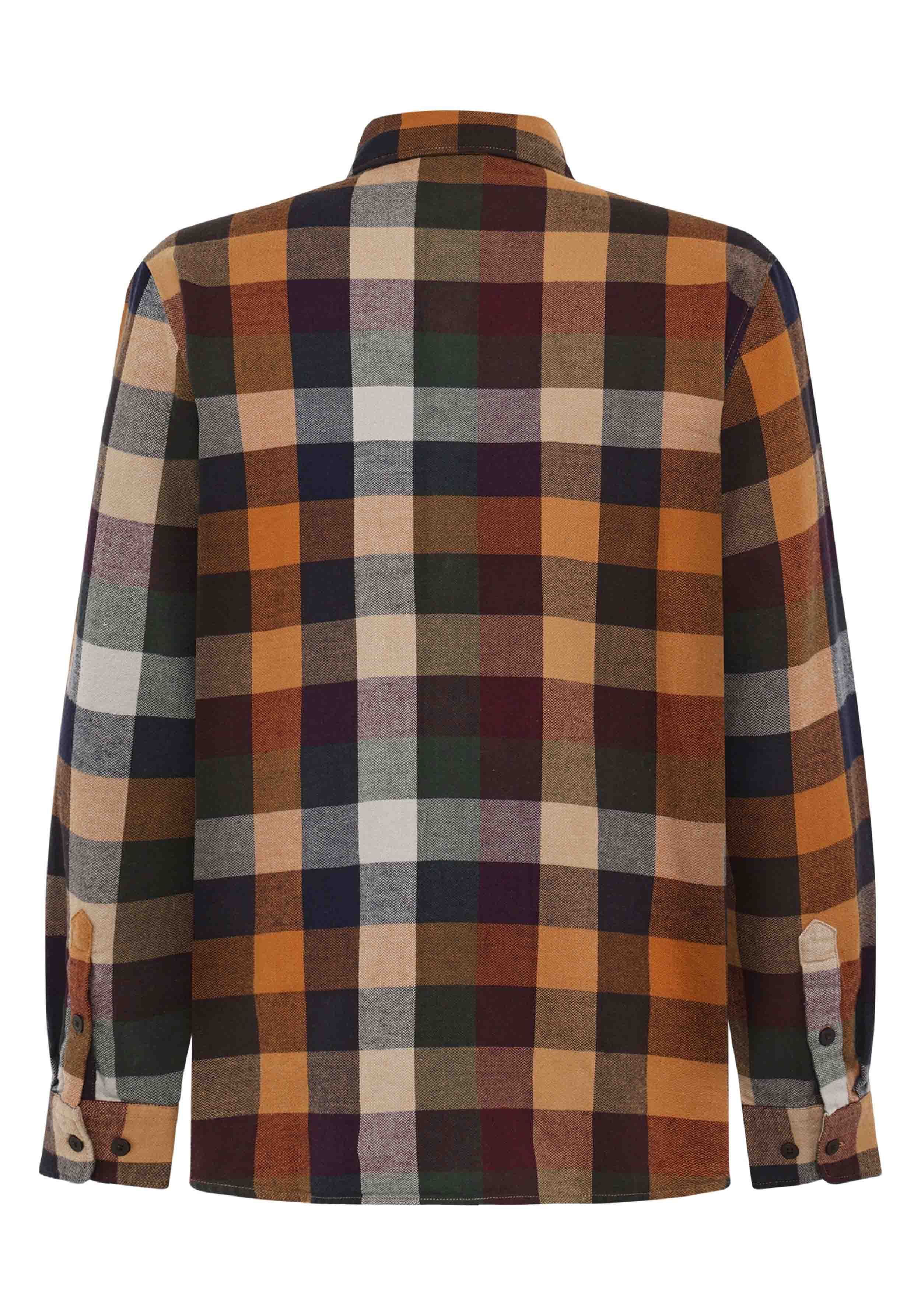 Knowledge Cotton Apparel Flanellhemd Checked Multi Check