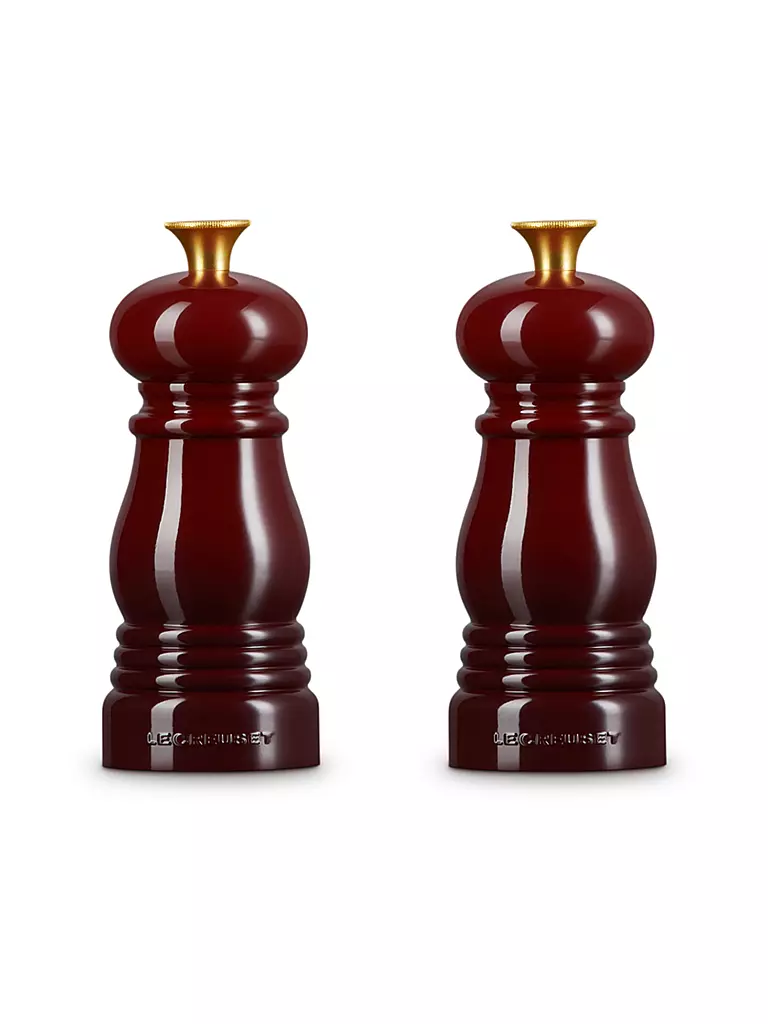 LE CREUSET Mini Salz- & Pfeffermühlen Set 12,5cm Garnet dunkelrot