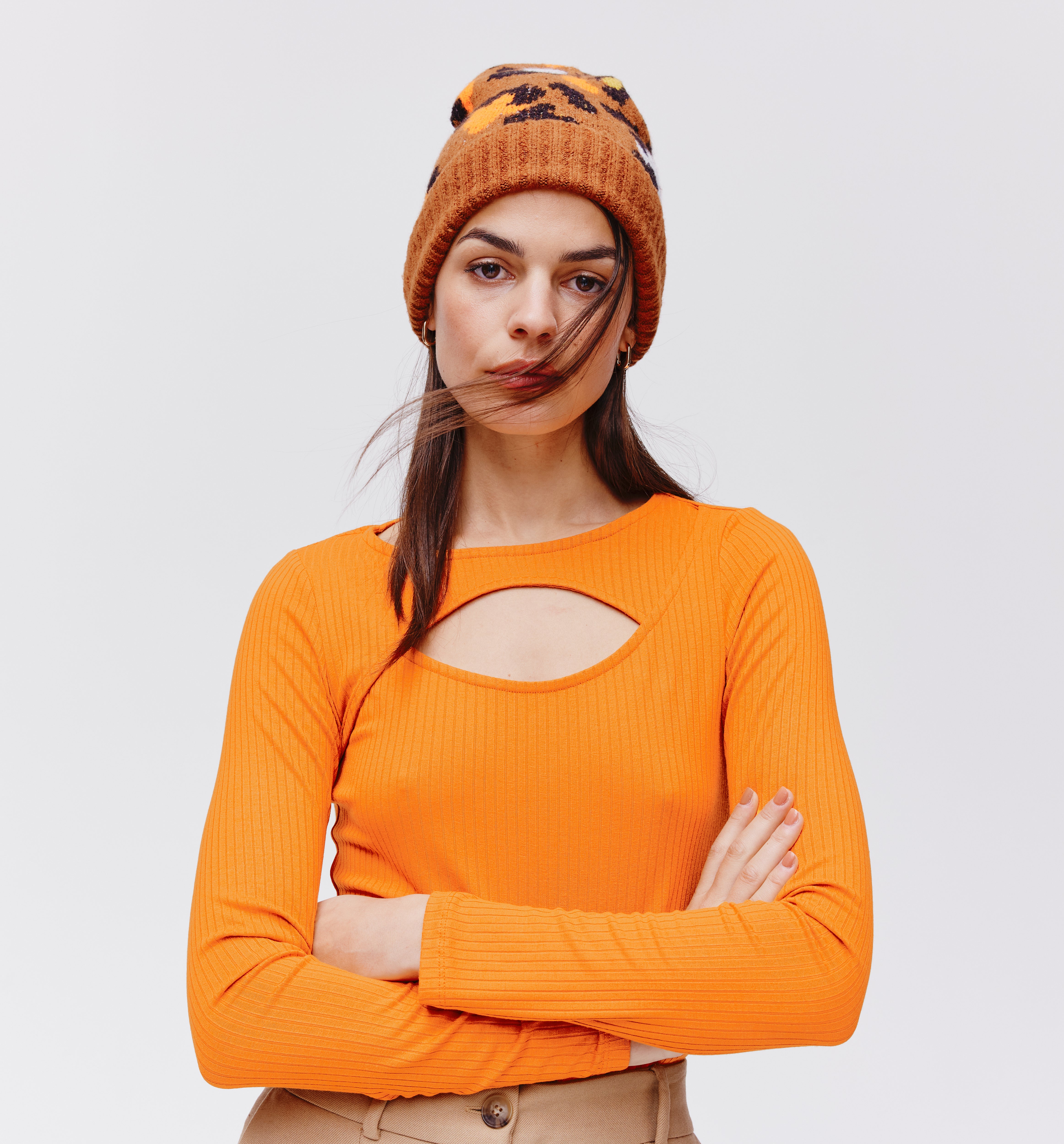 T-shirt effet cut out - Safran