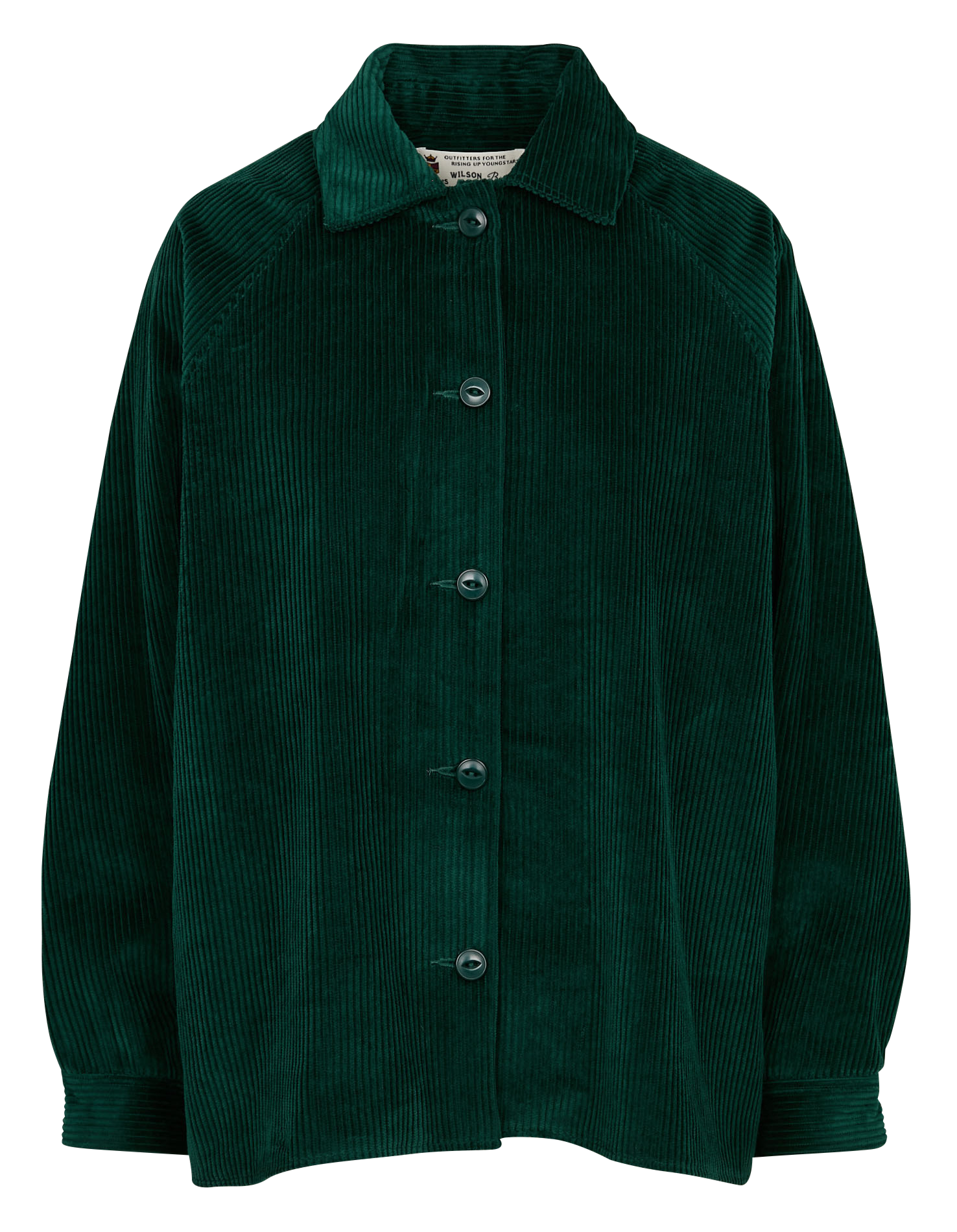 FRANCESCA - Veste col classique en coton | Vert