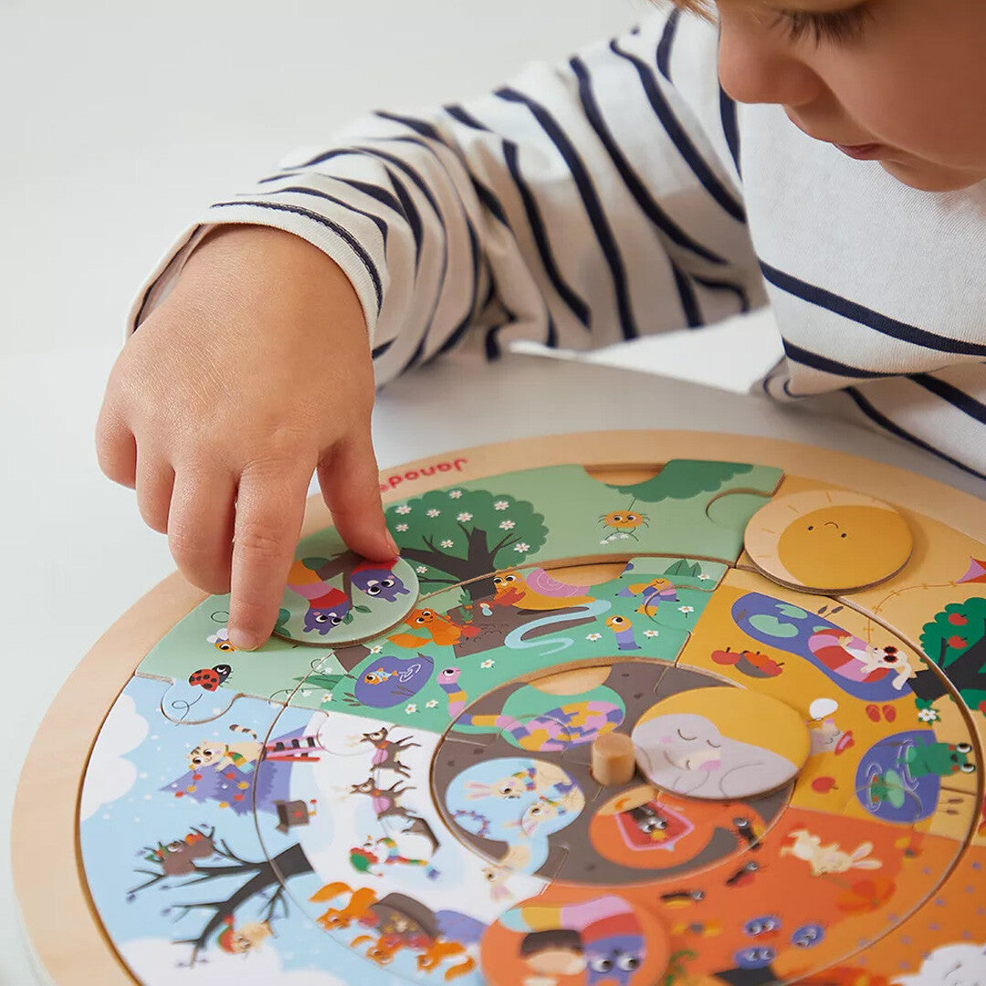 Janod observatiepuzzel tuin dubbelzijdig