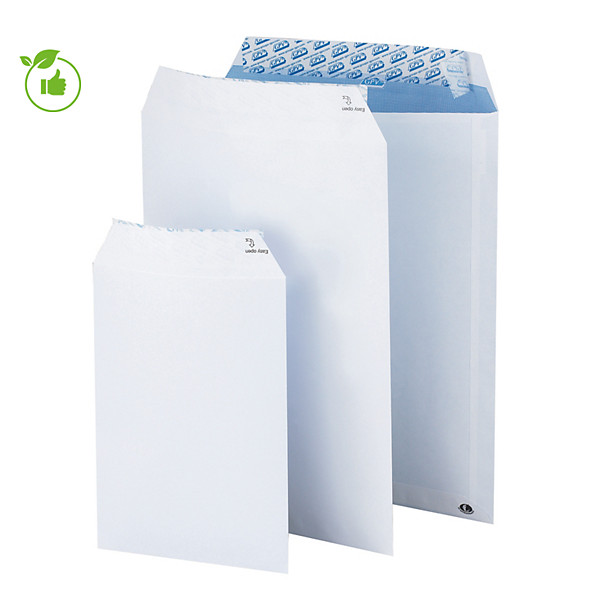 500 pochettes 90 g vélin blanc  162 x 229 coloris blanc, le carton
