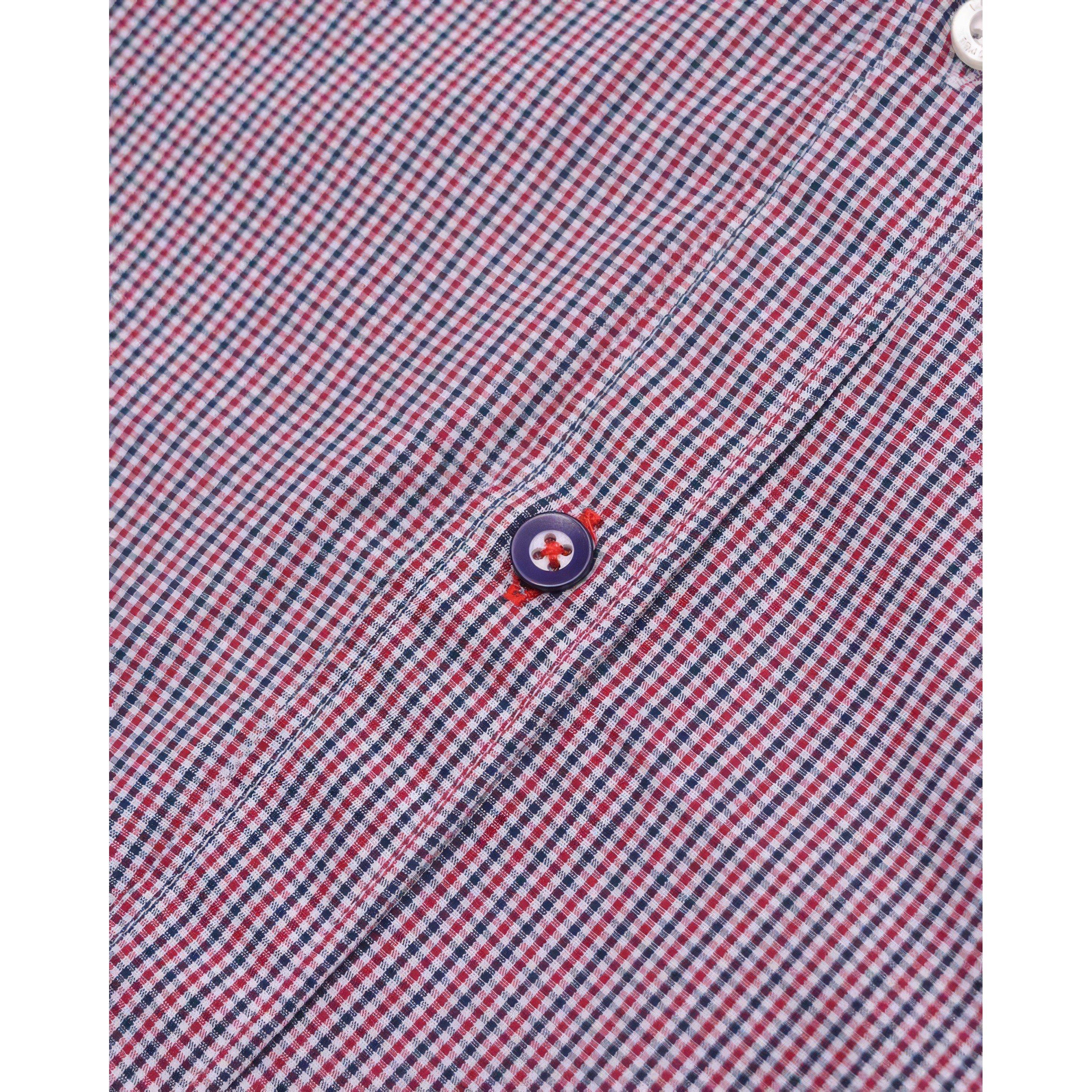 Lambretta Long Sleeve Gingham Check Shirt