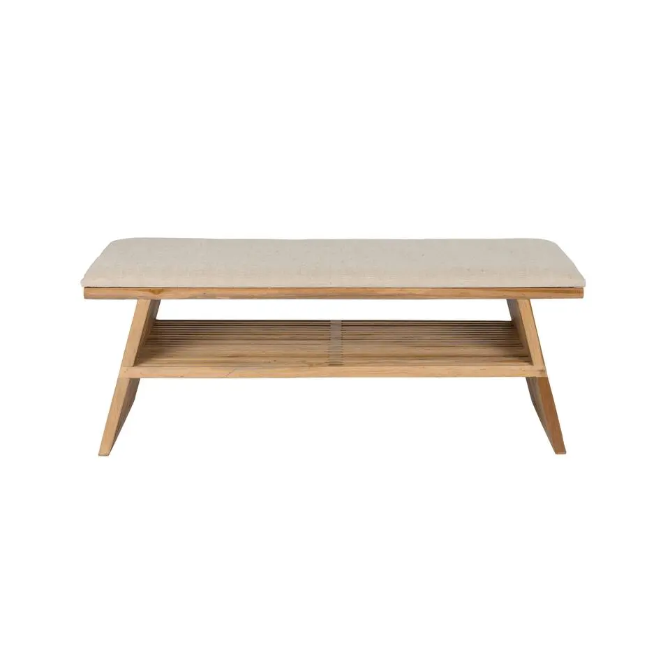 Housecraft Living Djia Bankje Teak Hout - Bruin