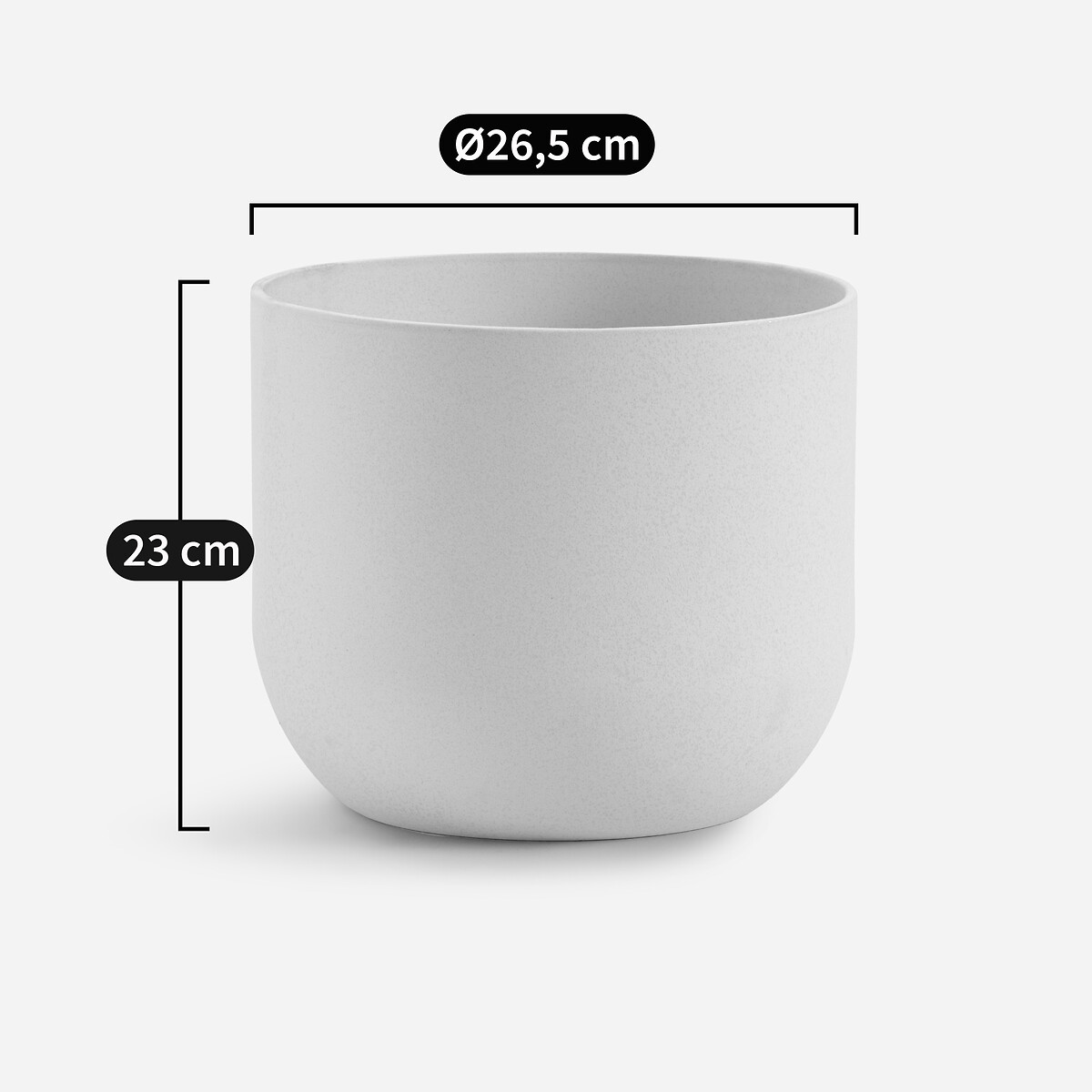 AM.PM<br>Vaso de barro para flores, 23 cm de altura, Florian