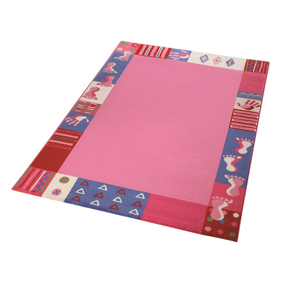 Wecon home Kinderteppich Roundly hands & Feet pink
