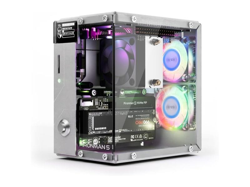 Raspberry Pi Gehäuse PIRONMAN 5 zu Raspberry Pi 5 Verwandeln Sie Ihren Raspberry Pi 5 in einen leitungsstarken Mini-PC