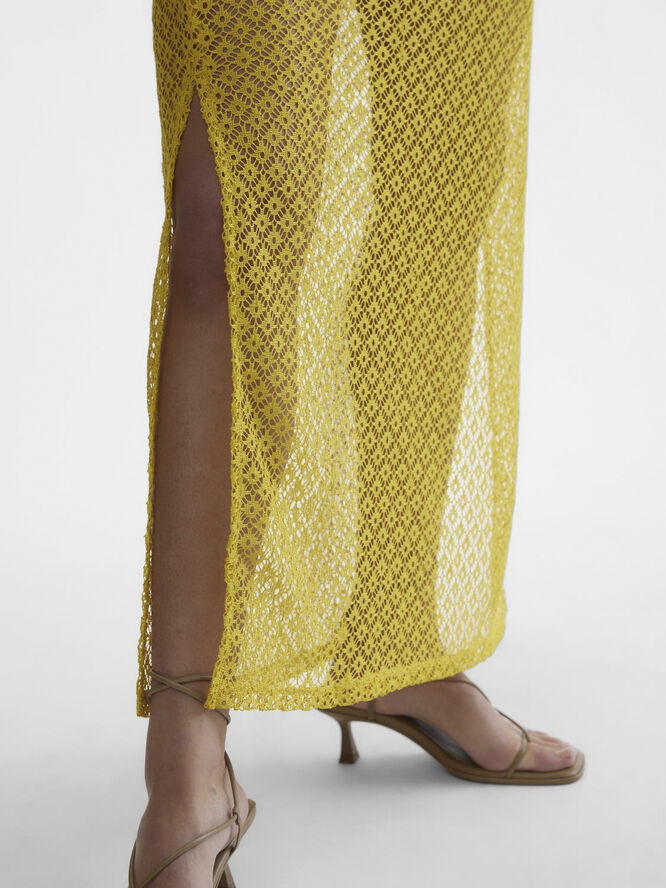 Something New SNCHRISSY LS MAXI DRESS - ITY Spicy mustard