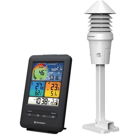 Estação meteorológica Bresser 4 em 1 colorida com Wi-Fi e sensor de luz/UV