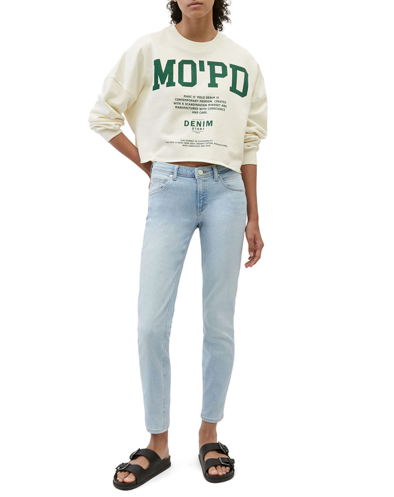 Marc O'Polo Jean Regular Alva Crop bleu clair