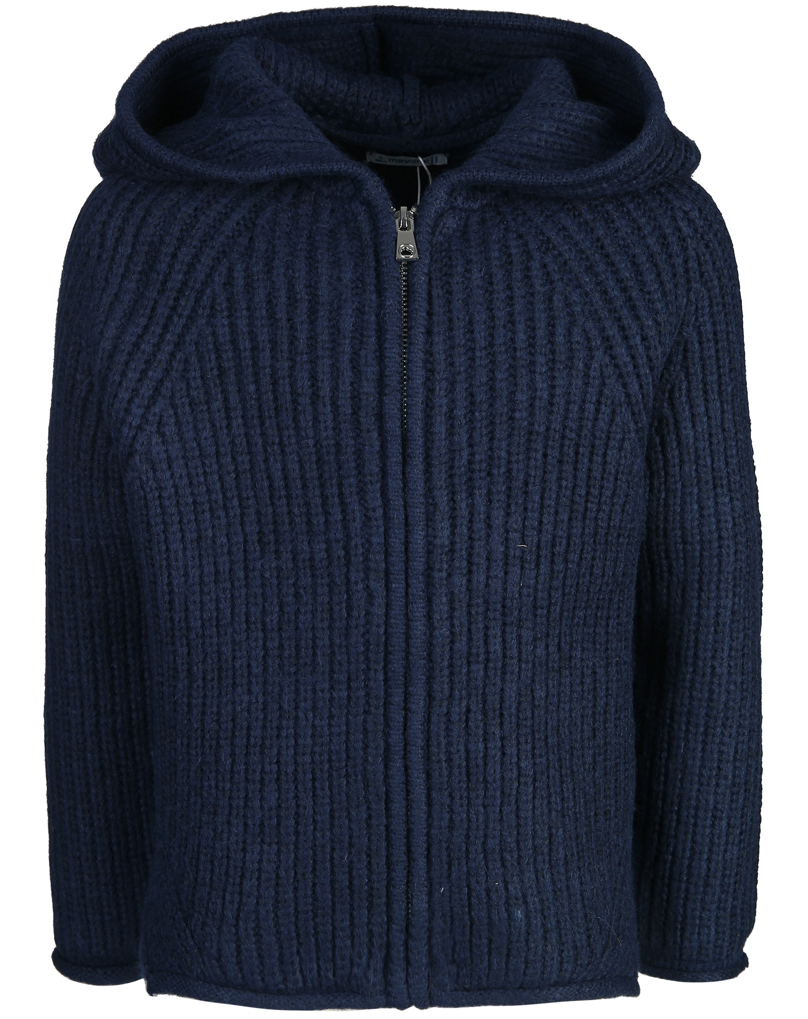 Kapuzen-Strickjacke KNIT in dark navy