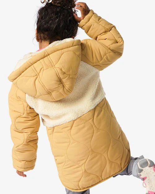 manteau enfant rembourré peluche marron
