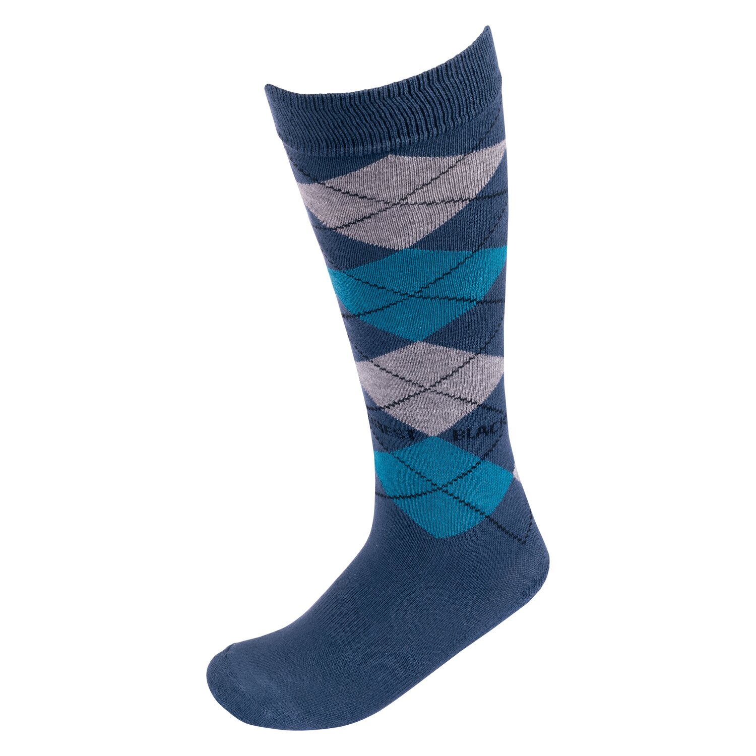 black forest Kniestrümpfe  - majolica blue/pagoda blue/silver