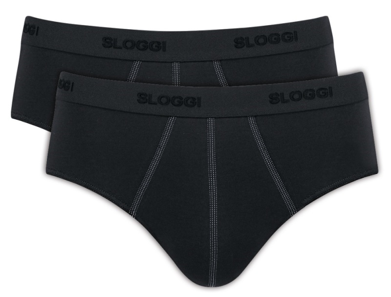 Sloggi Men 24/7 Midi Slip 2 Pack Zwart 5 1 stuk