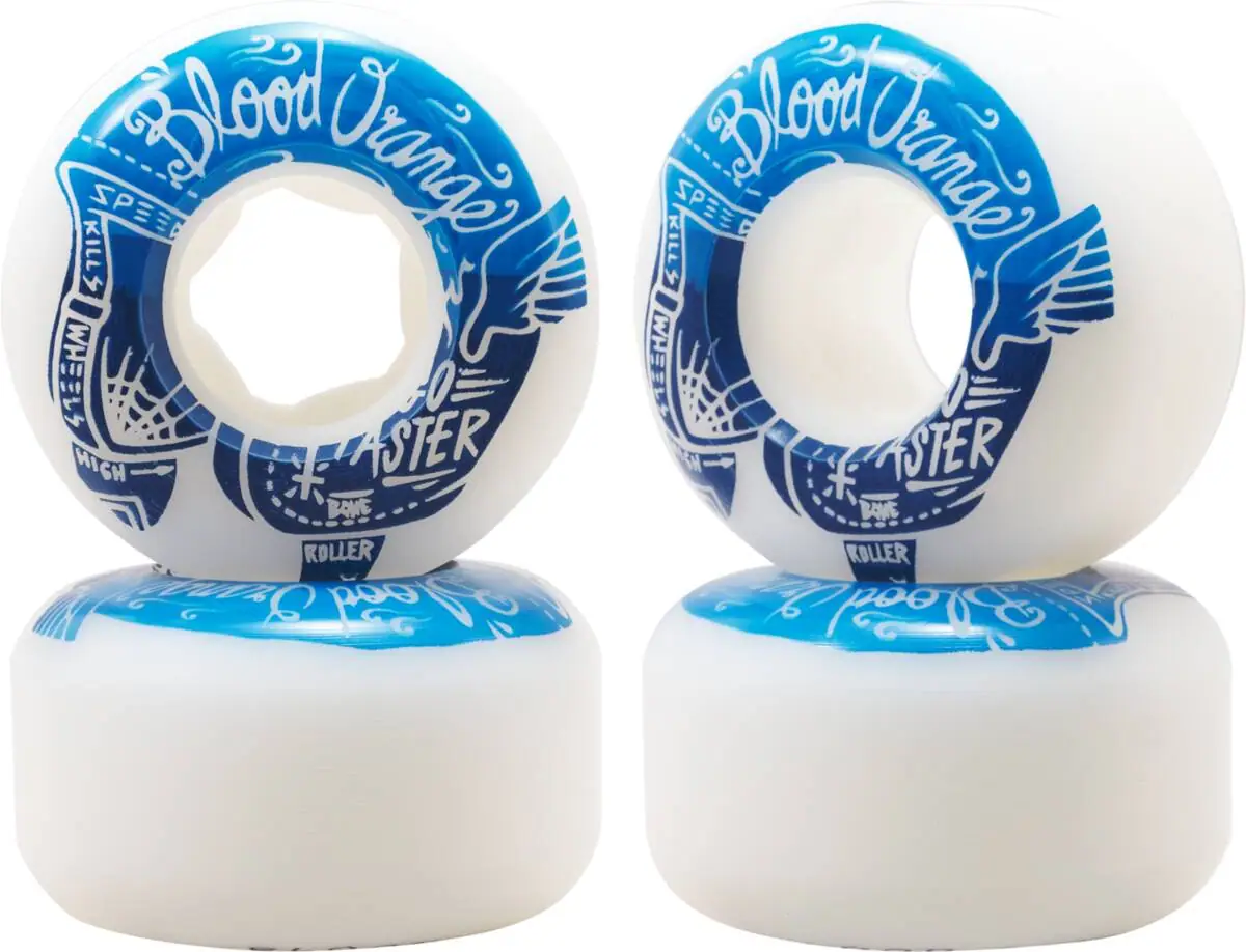 Blood Orange Street Raw Rounded 99A Cruiser Board Hjul 4-Pak - Skateboards