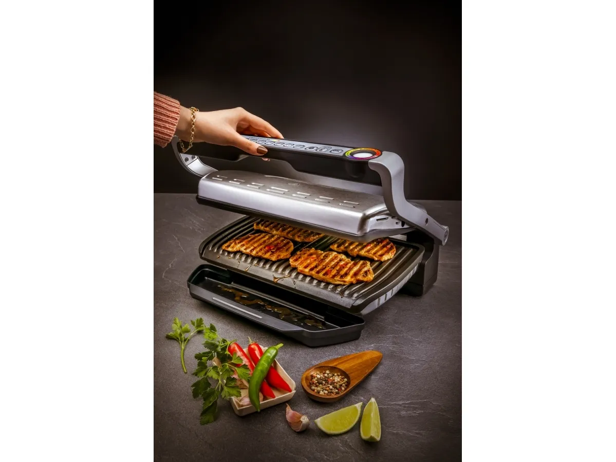 Tefal Optigrill XL GC724D, Optigrill steel / black snack/backing